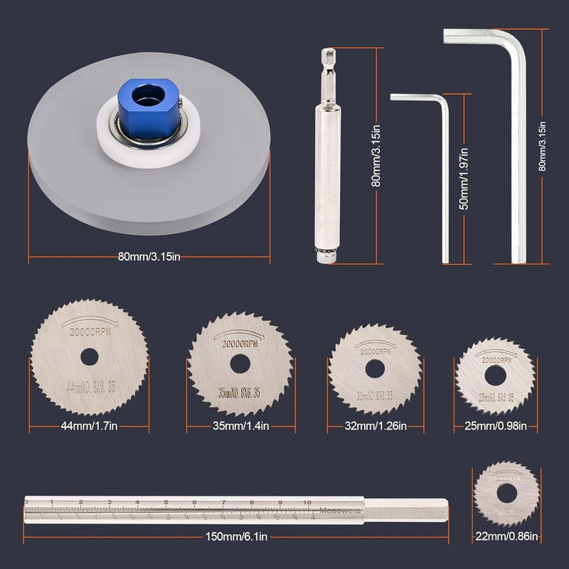 Meaowera PVC Pipe Internal Cutter Set – 360° Rotating Cutting Tool with Adjustable Depth Gauge, 5 Blades & 2 Mandrels, Portable PVC/ABS Pipe Cutter for Internal Cutting - Image 2